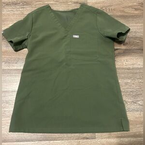 Figs green scrub top